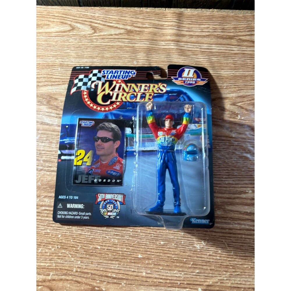 Ld24-02 Jeff Gordon Action Figure 1998 & 26 Pc Stickers Collectors Pack